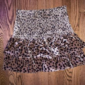 cheetah print skirt